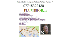 Desktop Screenshot of plumbbob.co.uk